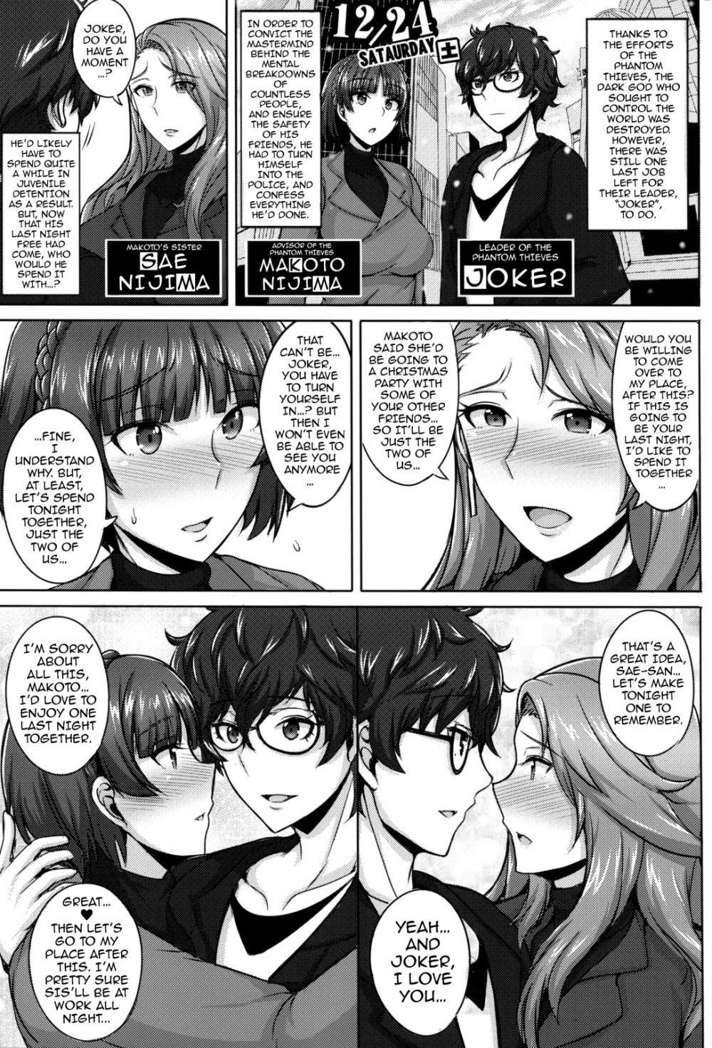 Hentai Manga Comic-Christmas with the Niijima Sisters-Read-2